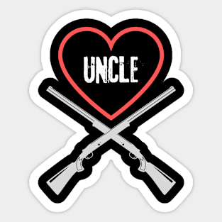 hunting uncle Sticker
